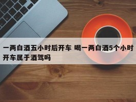 一两白酒五小时后开车 喝一两白酒5个小时开车属于酒驾吗