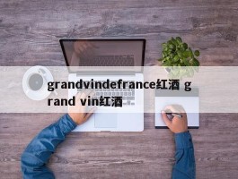 grandvindefrance红酒 grand vin红酒